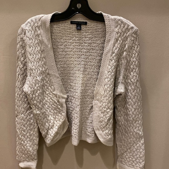 J. Crew Sweaters - J. Crew Gray Cropped Cardigan Sweater Size M